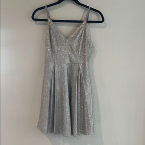 Lulu’s Silver Sleeveless Dress